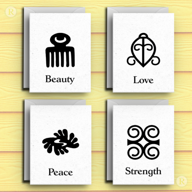 Adinkra Cards Set